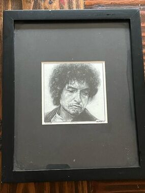 Bob Dylan Pencil Portrait Wall Art